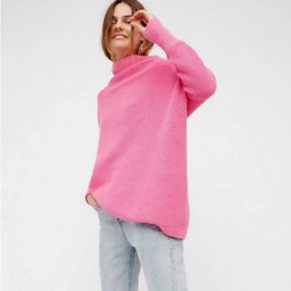 HP Free People Ottoman Tunic in Electric Pink - Picture 1 of 7